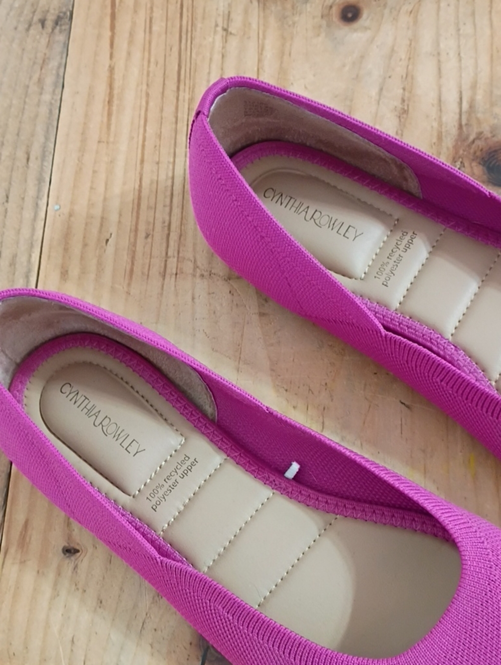 Cynthia Rowley Pink Pointed Toe Chelsea Flat Shoes Size 9M - Picture 3 of 11
